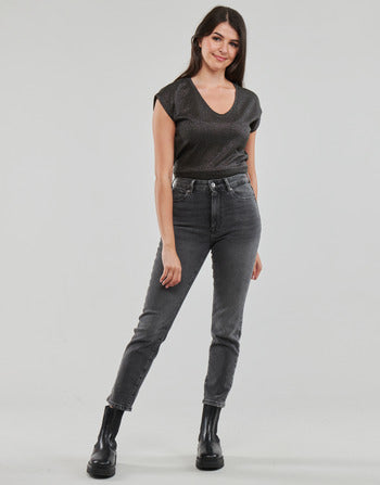 Jeans Mom donne Only  ONLEMILY STRETCH HW ST AK DNM CRO614  Grigio