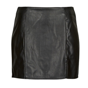 Gonna donne Only  ONLLENI FAUX LEATHER SLIT SKIRT PNT  Nero