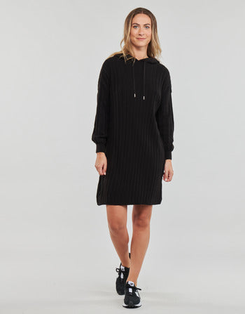 Abito corto donne Only  ONLTESSA CAREY L/S HOOD DRESS NCA KNT  Nero