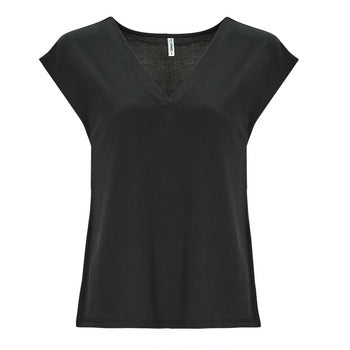 T-shirt donne Only  ONLFREE S/S MODAL V-NECK TOP JRS  Nero