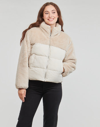 Piumino donne Only  ONLWANJA FUR PUFFER MIX JACKET CC OTW  Beige