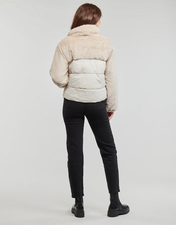 Piumino donne Only  ONLWANJA FUR PUFFER MIX JACKET CC OTW  Beige