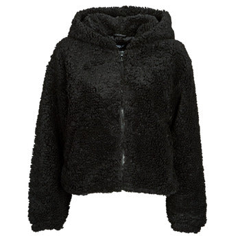 Giubbotto donne Only  ONLELLIE SHERPA HOODED JACKET CC  OTW  Nero