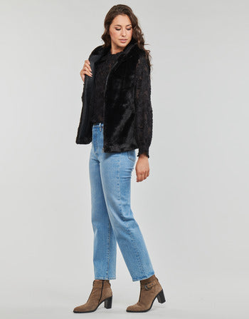 Giubbotto donne Only  ONLNEWMALOU FAUX FUR WAISTCOAT CC OTW  Nero