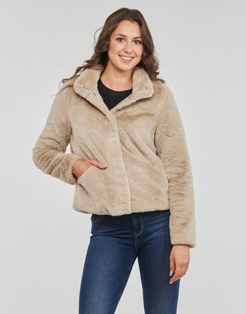 Giubbotto donne Only  ONLNEWVIDA FAUX FUR JACKET CC OTW  Beige