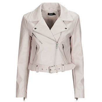 Giacca in pelle donne Only  ONLNEWVERA FAUX LEATHER BIKER CC OTW  Beige