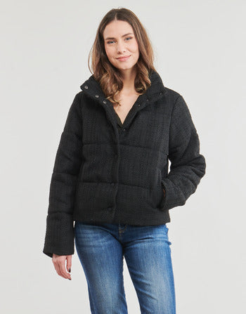 Piumino donne Only  ONLWIKI BOUCLE MIX PUFFER JACKET OTW  Nero