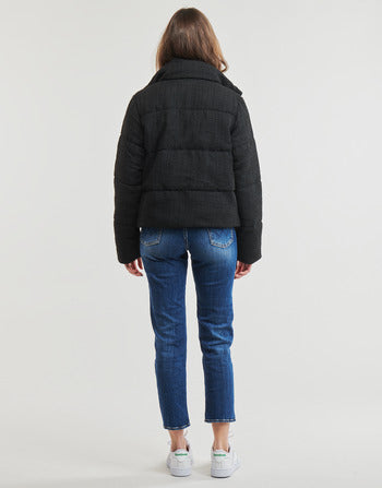 Piumino donne Only  ONLWIKI BOUCLE MIX PUFFER JACKET OTW  Nero