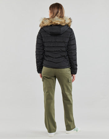 Piumino donne Only  ONLELLAN QUILTED HOOD JACKET CC OTW  Nero