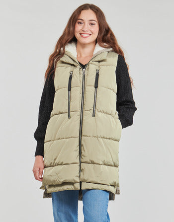 Piumino donne Only  ONLNEWNORA PUFFER WAISTCOAT CC OTW  Beige