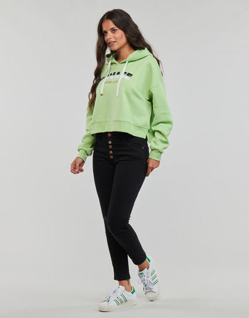 Felpa donne Only  ONLPIXA L/S HOOD CS SWT  Verde