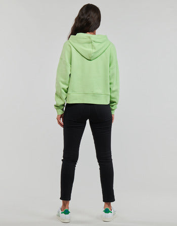 Felpa donne Only  ONLPIXA L/S HOOD CS SWT  Verde