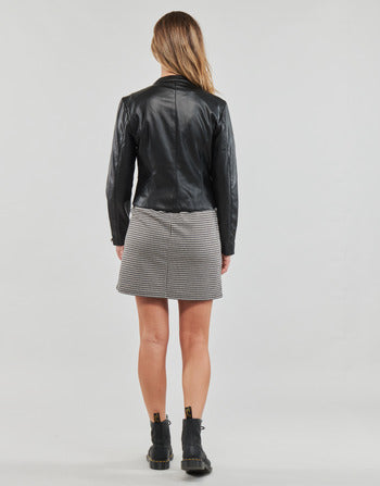 Giacca in pelle donne Only  ONLVICS FAUX LEATHER JACKET OTW  Nero