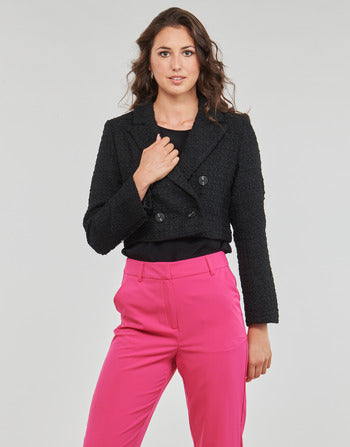 Giacca donne Only  ONLNEWKENNEDY BOUCLE BLAZER OTW  Nero