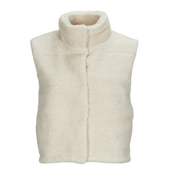 Gilet / Cardigan donne Only  ONLSANDRA TEDDY WAISTCOAT OTW  Beige