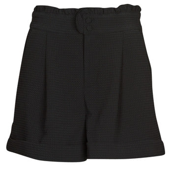 Shorts donne Only  ONLROSEMARY HW FRILL WAFFLE SHORTS PNT  Nero