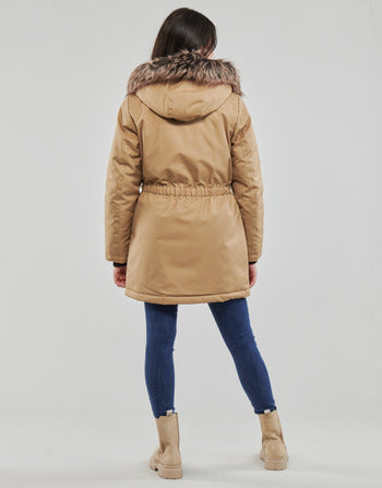 Parka donne Only  ONLIRIS FUR WINTER PARKA CC 2023 OTW  Beige