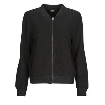 Felpa donne Only  ONLJOYCE L/S SHINE BOMBER CS SWT  Nero