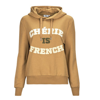 Felpa donne Only  ONLJENNI L/S FENCH HOOD CS SWT  Beige