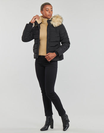 Piumino donne Only  ONLNEWCAMILLA FUR HOOD JACKET CC OTW  Nero