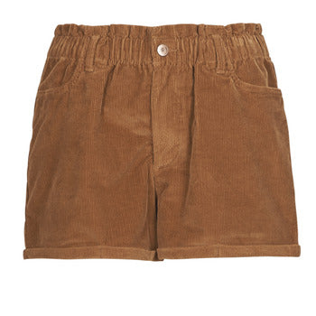 Shorts donne Only  ONLCUBA-FLORA HW PB CORD SHORTS PNT  Marrone