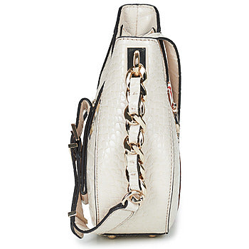 Borsa a spalla donne Guess  NELKA TOP ZIP CROSSBODY  Beige