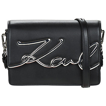 Borsa a tracolla donne Karl Lagerfeld  K/SIGNATURE MD SHOULDERBAG  Nero