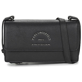 Borsa a tracolla donne Karl Lagerfeld  RSG METAL FLAP SHB  Nero