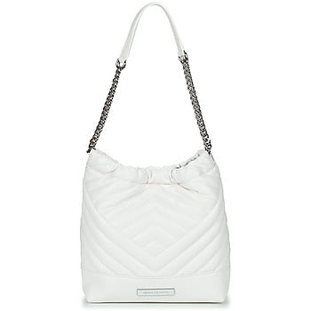 Borsa a spalla donne Armani Exchange  BUCKET S  Bianco