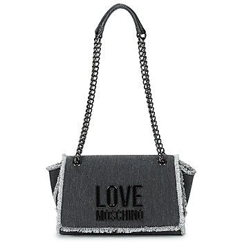 Borsa a spalla donne Love Moschino  DENIM JC4371PP0I  Grigio