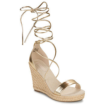 Sandali donne Only  ONLAMELIA-17 PU FOIL WRAP WEDGE HEEL  Oro