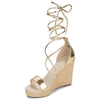 Sandali donne Only  ONLAMELIA-17 PU FOIL WRAP WEDGE HEEL  Oro