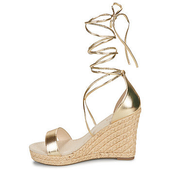 Sandali donne Only  ONLAMELIA-17 PU FOIL WRAP WEDGE HEEL  Oro