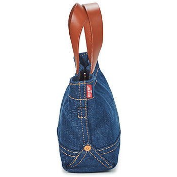 Borsa a spalla donne Levis  WOMEN'S HERITAGE MICRO TOTE  Blu