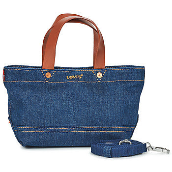 Borsa a spalla donne Levis  WOMEN'S HERITAGE MICRO TOTE  Blu