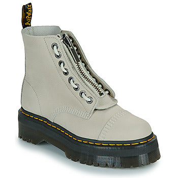 Stivaletti donne Dr. Martens Sinclair Smoked Mint Tumbled Nubuck Bianco