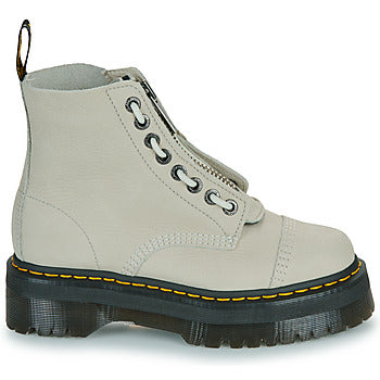 Stivaletti donne Dr. Martens Sinclair Smoked Mint Tumbled Nubuck Bianco