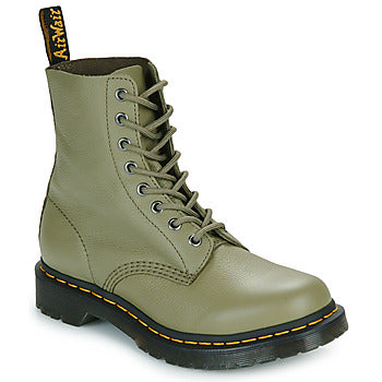 Stivaletti donne Dr. Martens 1460 Pascal Muted Olive Virginia Kaki