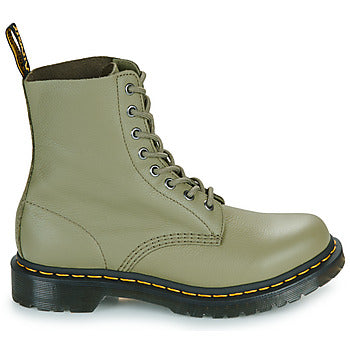 Stivaletti donne Dr. Martens 1460 Pascal Muted Olive Virginia Kaki