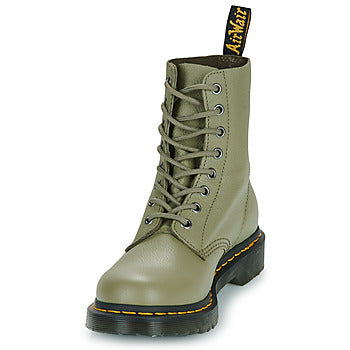 Stivaletti donne Dr. Martens 1460 Pascal Muted Olive Virginia Kaki