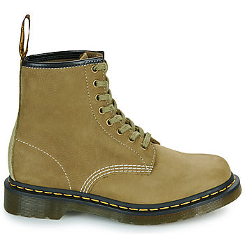 Stivaletti donne Dr. Martens 1460 Muted Olive Tumbled Nubuck+E.H.Suede Kaki