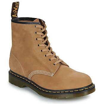 Stivaletti uomini Dr. Martens 1460 Savannah Tan Tumbled Nubuck+E.H.Suede Beige