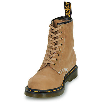 Stivaletti uomini Dr. Martens 1460 Savannah Tan Tumbled Nubuck+E.H.Suede Beige