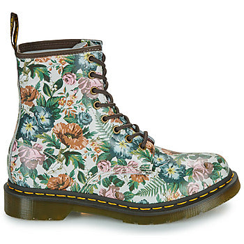 Stivaletti donne Dr. Martens 1460 W Multi Floral Garden Print Backhand Multicolore