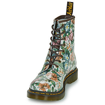 Stivaletti donne Dr. Martens 1460 W Multi Floral Garden Print Backhand Multicolore