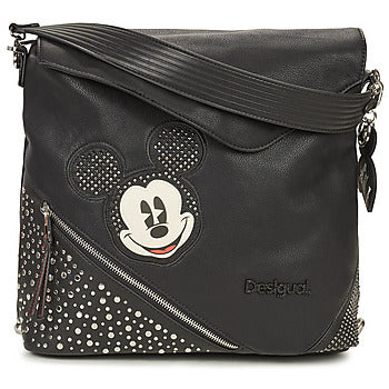 Zaini donne Desigual  BACK MICKEY STUDSTYLE JERSEYMAX PU BLACK  Nero