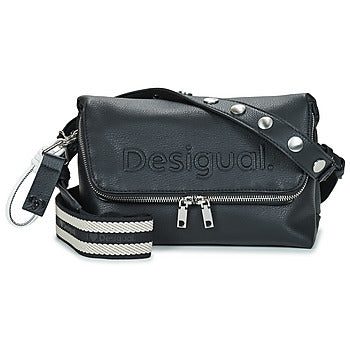 Borsa a tracolla donne Desigual  BAG HALF LOGO VENECIA 3.0 CONT  Nero