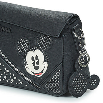 Borsa a spalla donne Desigual  BAG MICKEY STUDSTYLE PHUKET MINI NO FLAP  Nero