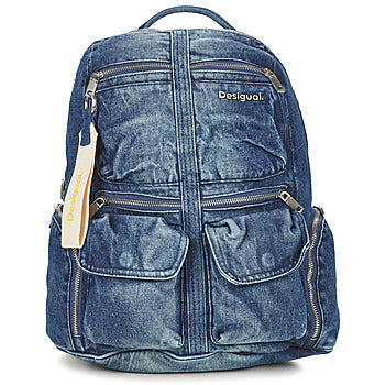 Zaini donne Desigual  BACK DENIM PRIORI  MULTIPOCKET CHESTER  Blu