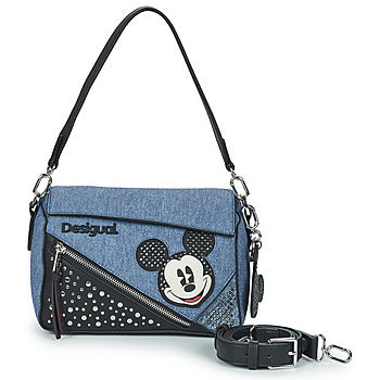 Borsa a spalla donne Desigual  BAG MICKEY DENIM EDGE PHUKET MINI NF PU  Blu